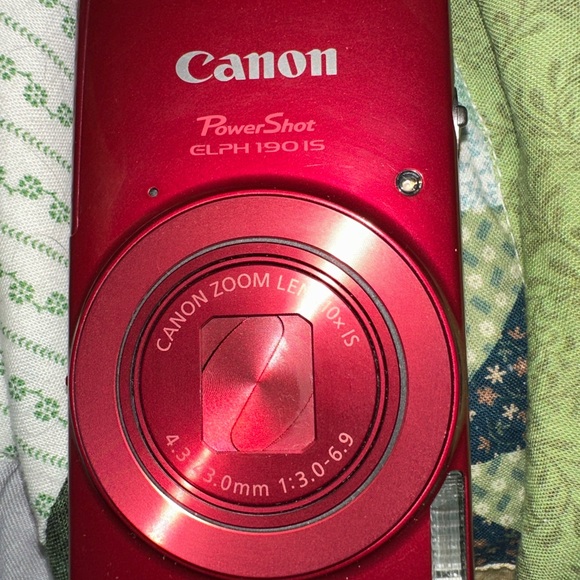 Canon PowerShot ELPH Series Compact Digital Camera - Red - Picture 2 of 8